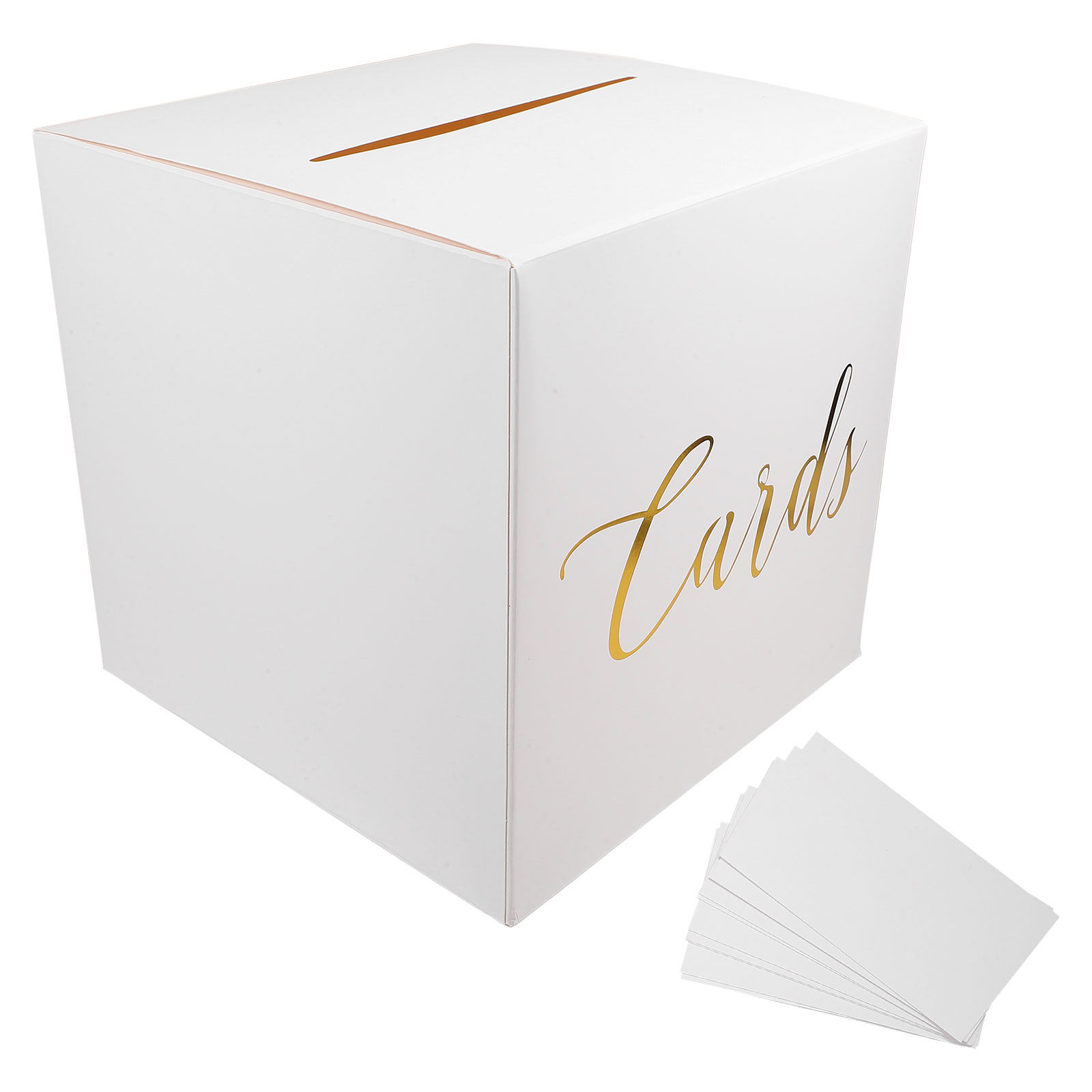 Wedding Card Box - 1個入り ウェディングカードボックス、紙製、ラスティックなデザイン、ギフト用、お祝い金入れ、ウェディング用封筒ホルダー、ギフト用カードケース、記念品用紙箱