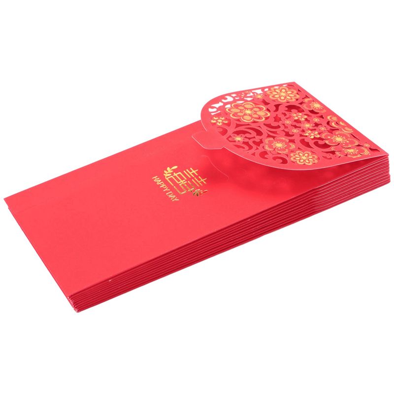 ABZC製、中国風の赤い封筒60個入り。お年玉袋、結婚祝いの - Wedding Envelopes のレビューと価格